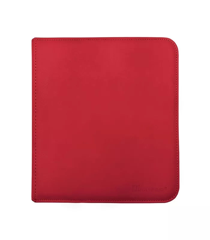 ÁLBUM CON CREMALLERA 12 BOLSILLOS ROJO ULTRA PRO