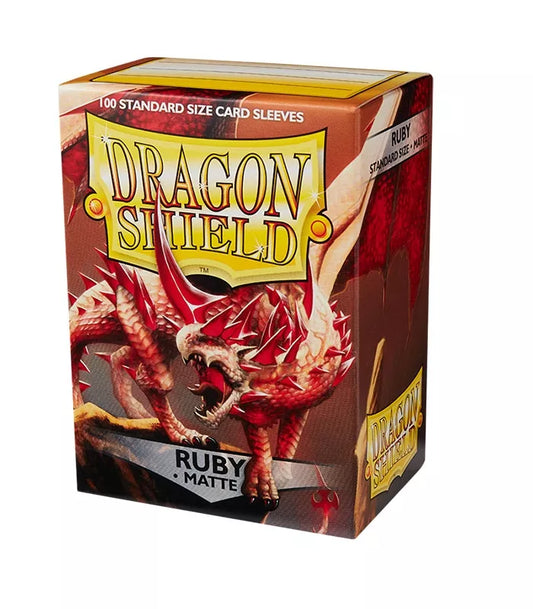 FUNDAS STANDARD MATTE RUBY (100 FUNDAS) DRAGON SHIELD