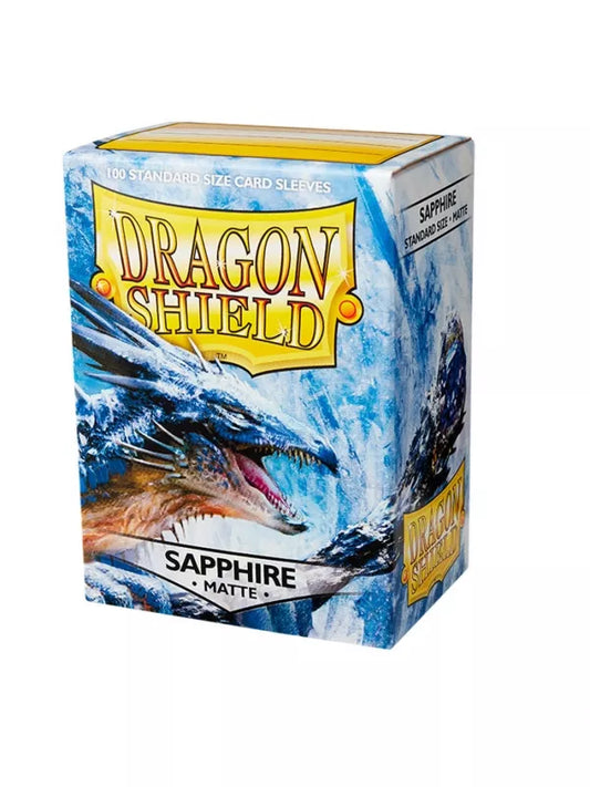 FUNDAS STANDARD SAPPHIRE MATTE COLOR AZUL (100 FUNDAS) DRAGON SHIELD